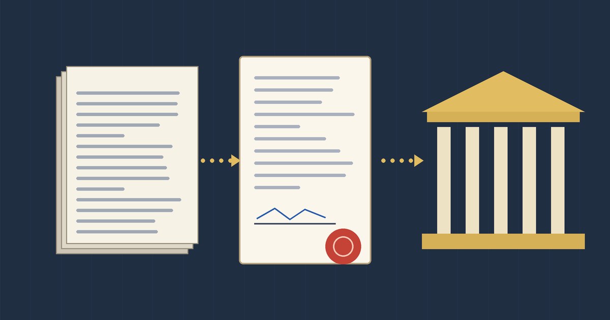 Manuscript pages, a signed contract and a publishing house
