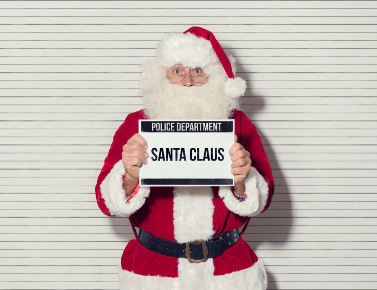 Santa Claus mug shot