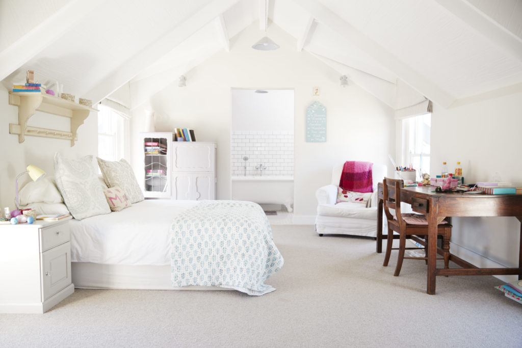 Bedroom in a period conversion family home
